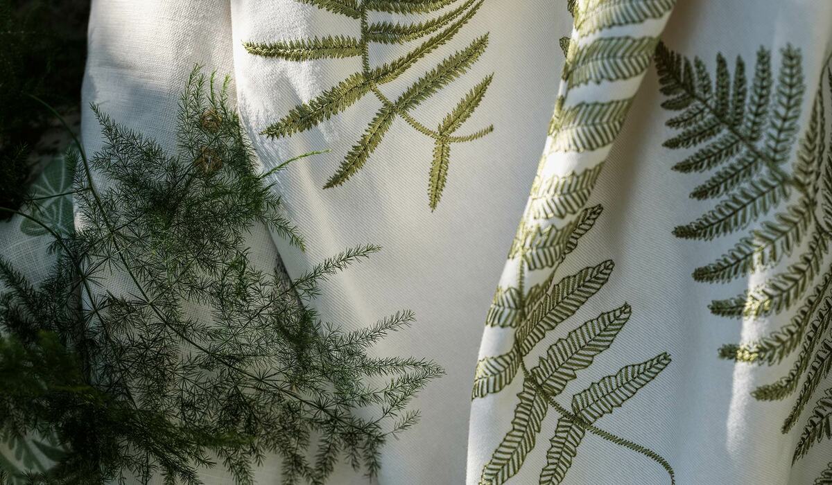 Country Woodland Fern Embroidery