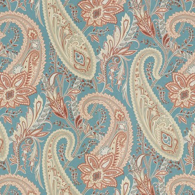 Cashmere Paisley Teal/Spice